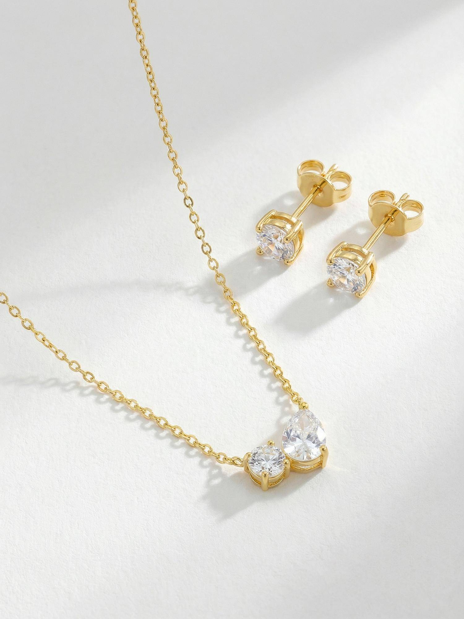 Palmonas Women Pure Crystal Radiance Jewellery Set