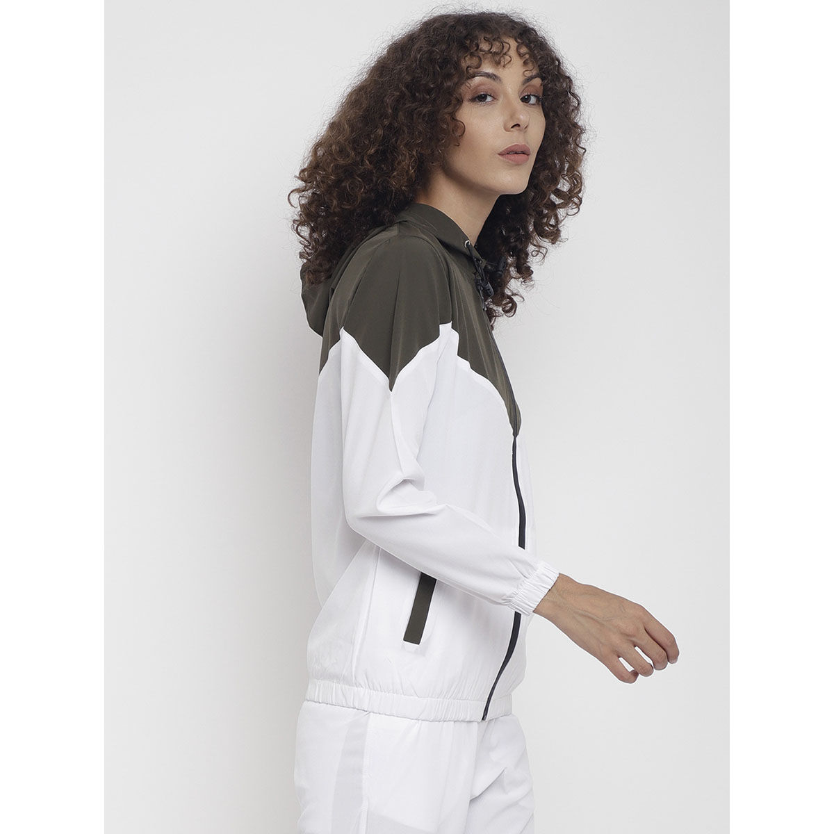 CHKOKKO Women Sports Windcheater Jacketolive Buy CHKOKKO Women Sports