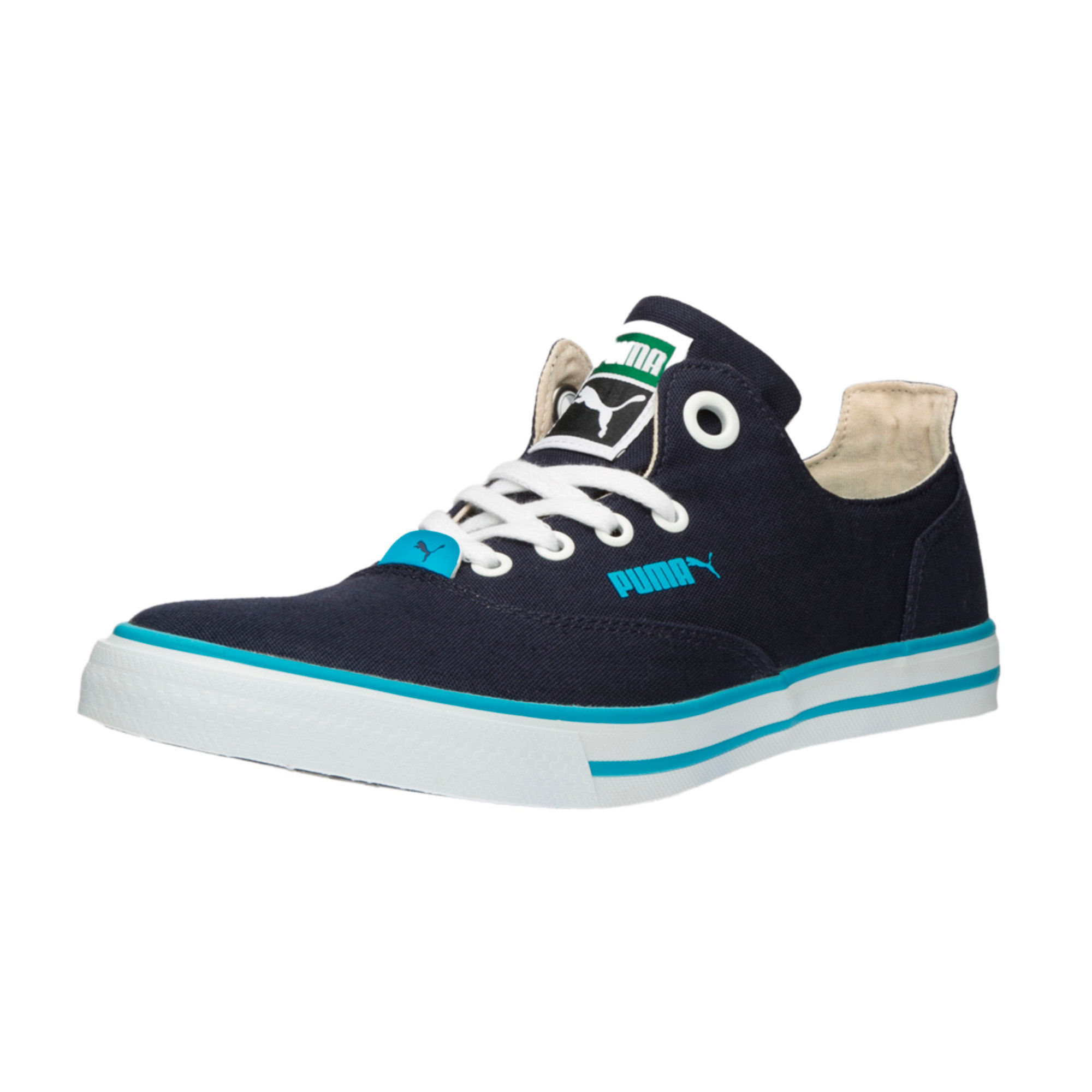 puma limnos cat blue sneakers