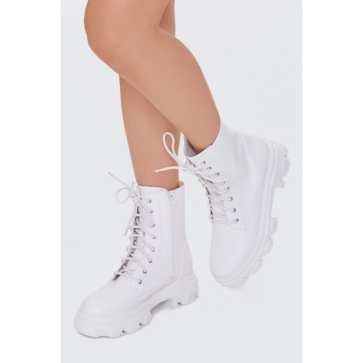 Forever 21 lace clearance up combat boots