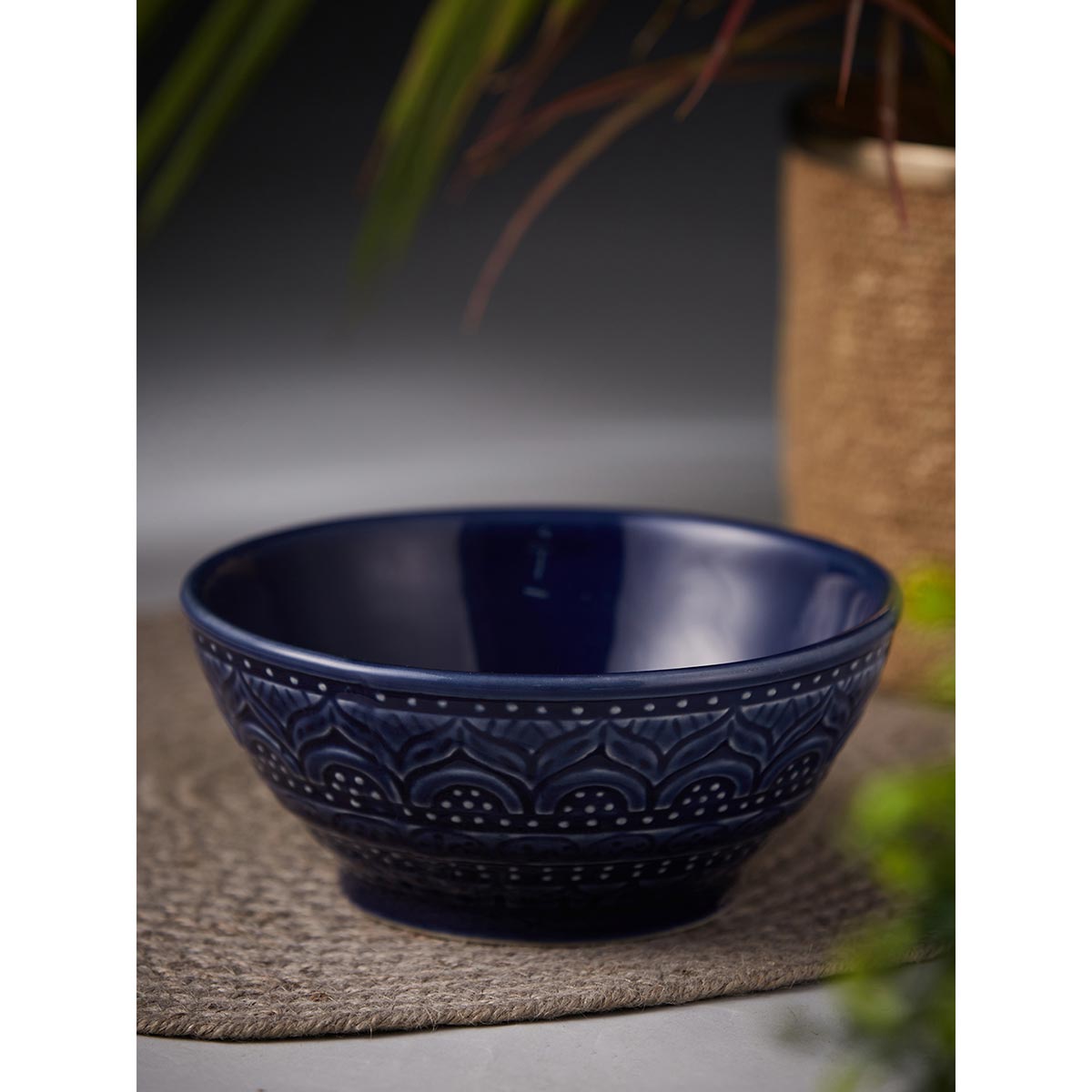 Fabindia Nilaya Embossed Serving Bowl Large Buy Fabindia Nilaya Embossed Serving Bowl Large