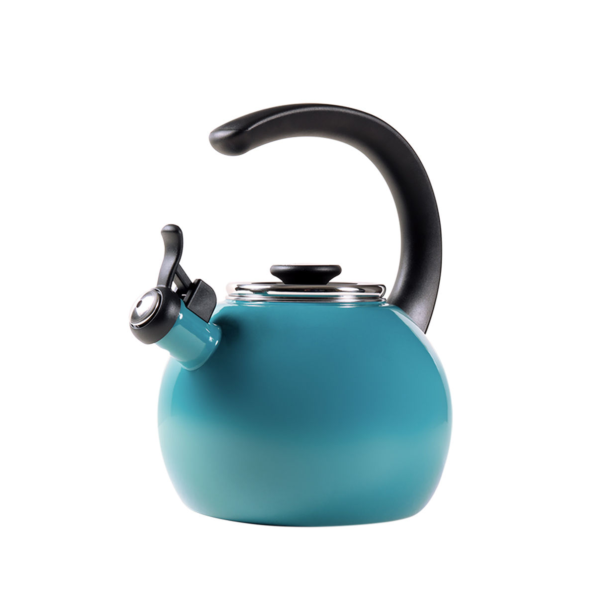 Meyer Circular Enamel On Steel Tea kettle 1.9 Litre Turquoise Buy