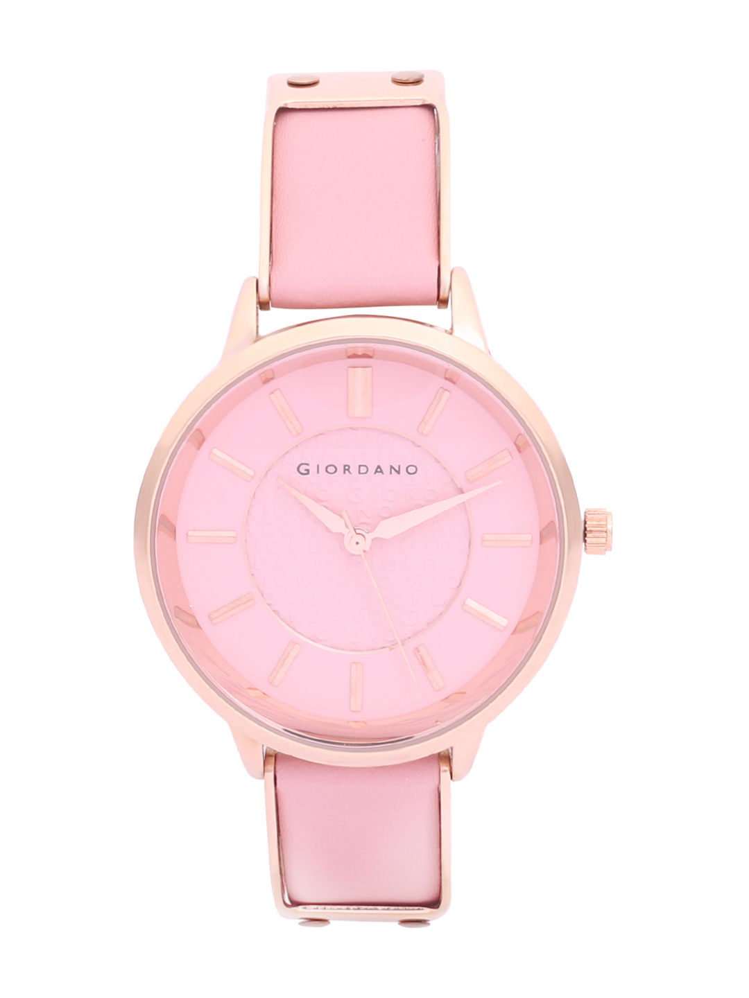 Giordano pink hotsell dial watch