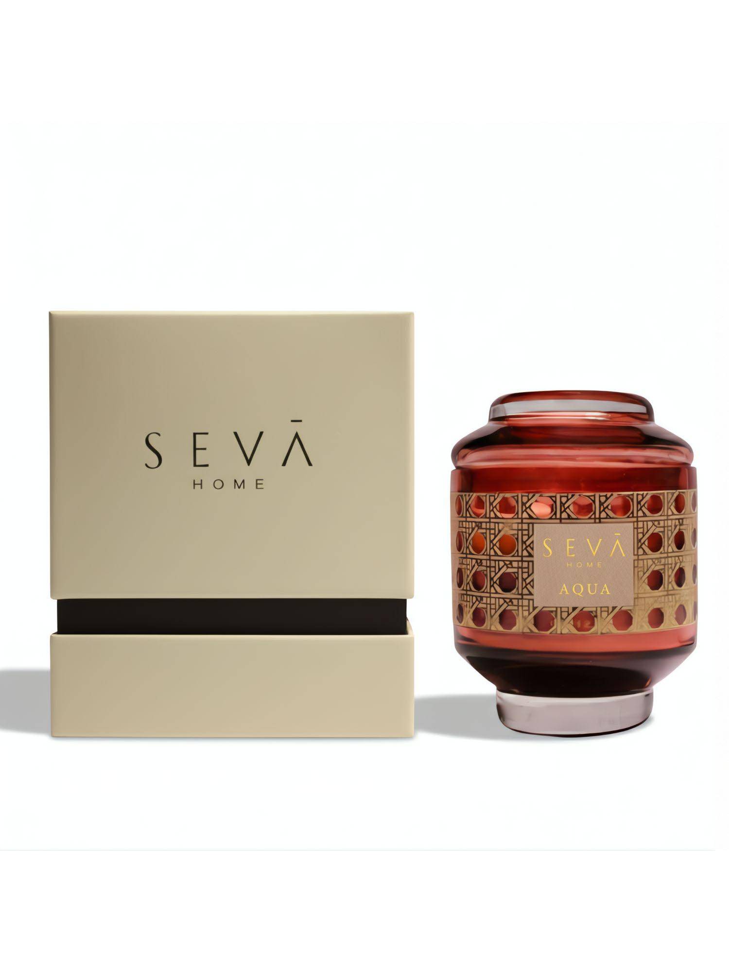SEVA HOME Sacred Spaces Aqua Fragrance Candle Luxury Scented Candle