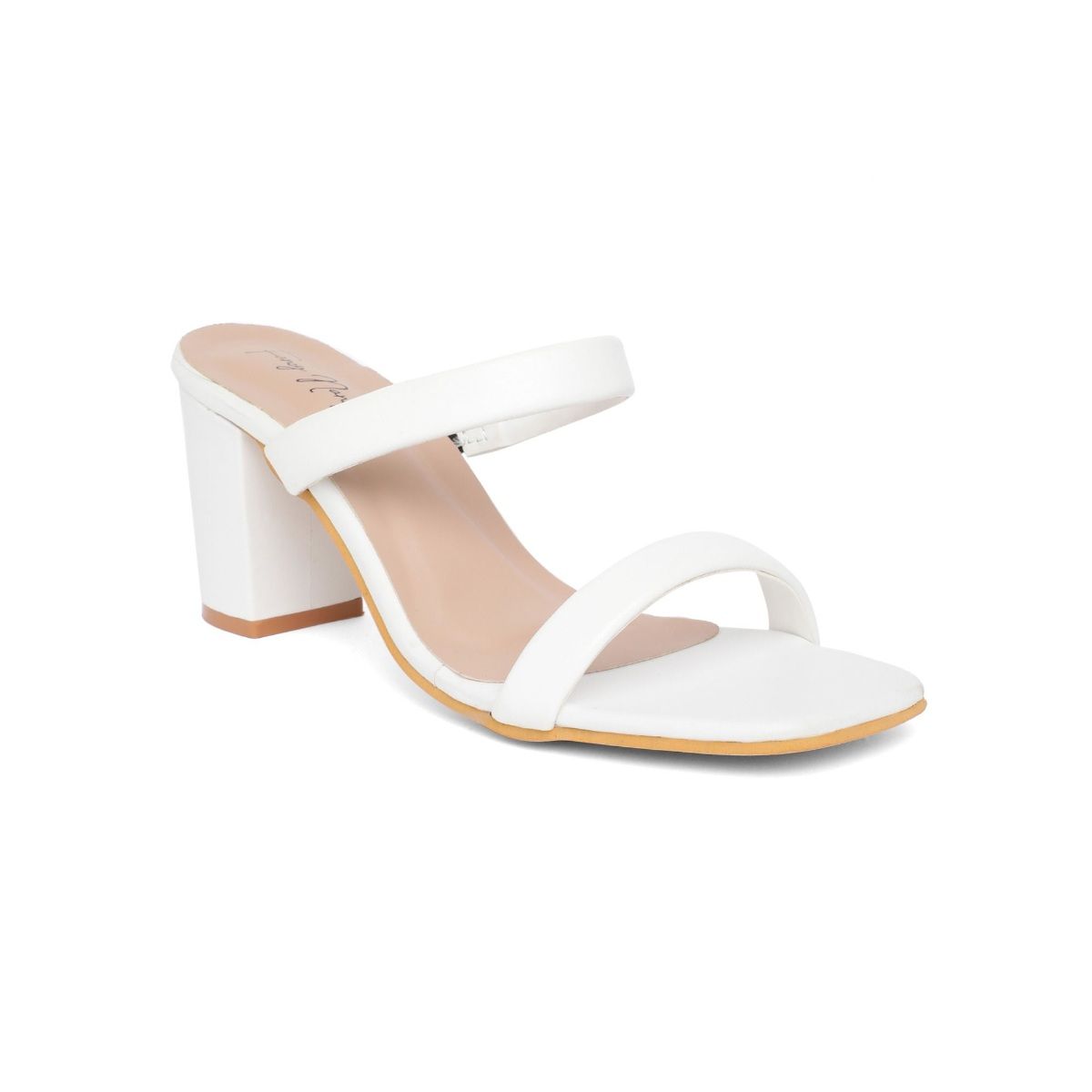 White double best sale strap slides