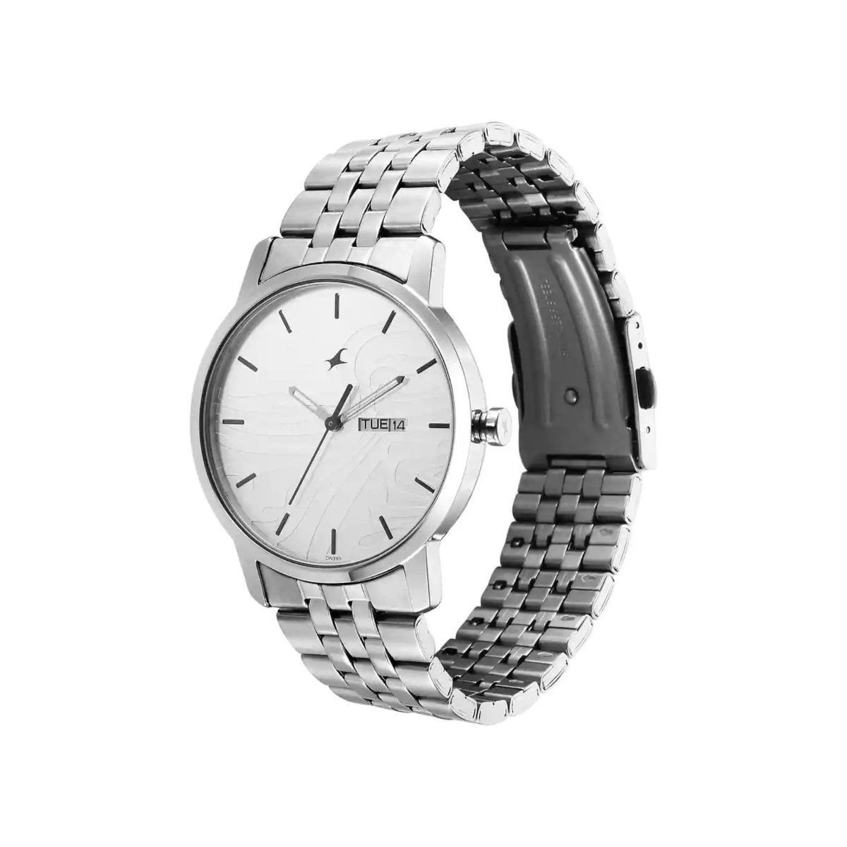 Fastrack Orologio Uomo 38058PP01, Cassa Rotonda Nera, Cinturino In PU, Quadrante Nero Analogico, Resistenza 5 ATM