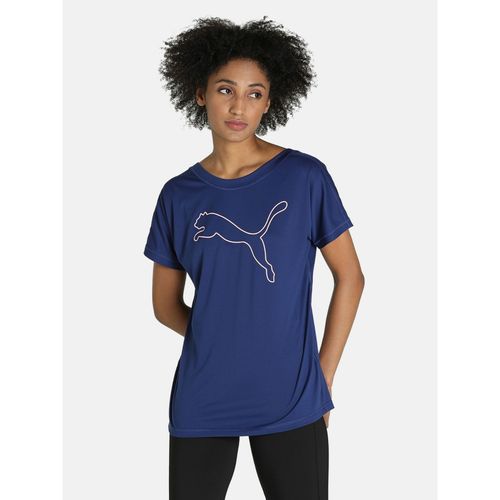 Puma Favorite Cat Jersey Training Women Blue T-Shirt (XS)