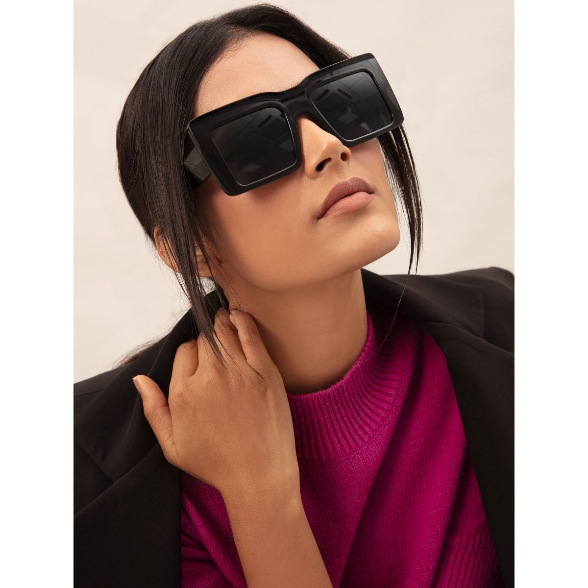 Buy Twenty Dresses by Nykaa Fashion Brown Animal Print Acrylic Cat Eye  Sunglasses Online