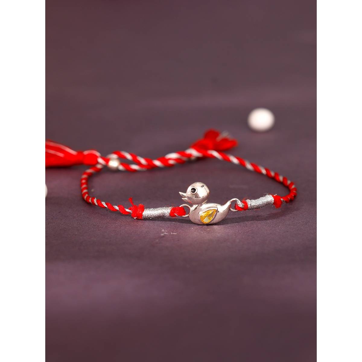 GIVA 925 Silver Cute Duck Rakhi