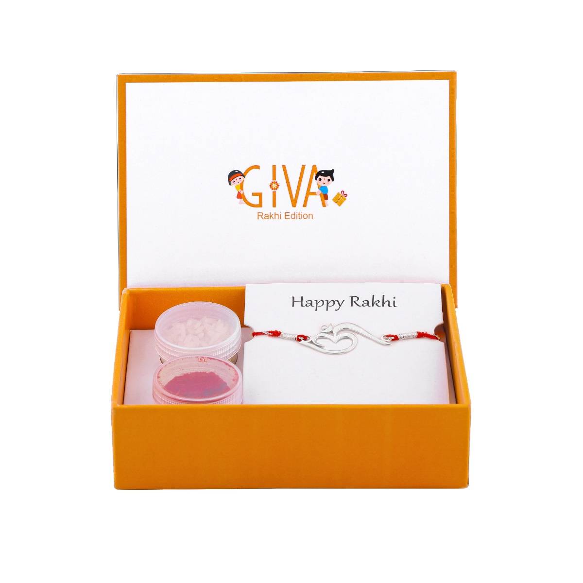 GIVA 925 Silver Stylish Om Rakhi
