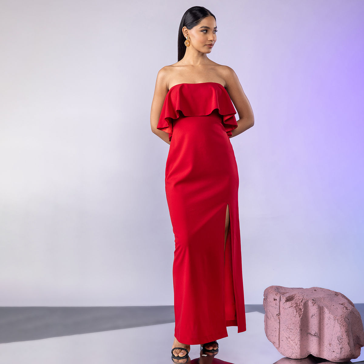 Twenty Dresses by Nykaa Fashion Midi  Buy Twenty Dresses by Nykaa Fashion  Curve Hold You Back Dress OnlineNykaa Fashion