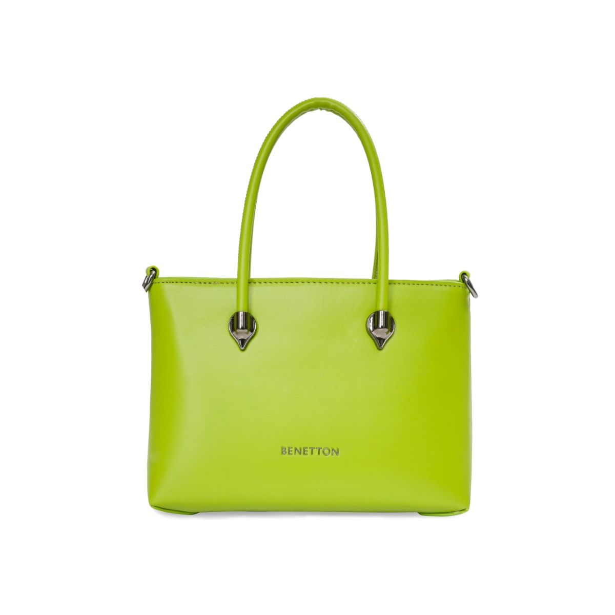 Buy United Colors of Benetton Women Pu Tote Bag - Lime Online