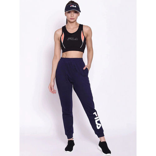 Buy FILA Women Acanthus Navy Blue Joggers Online