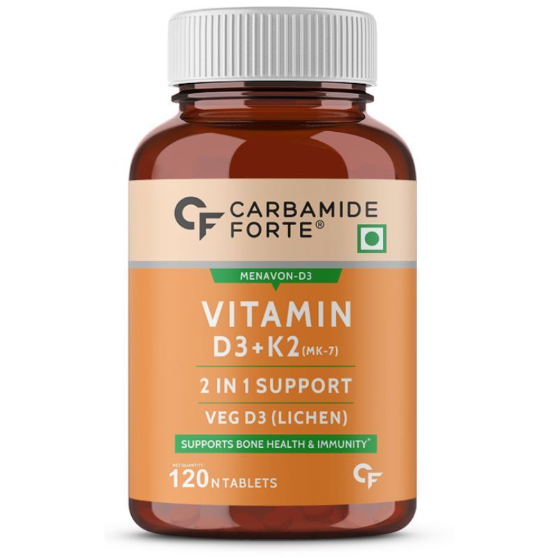 Carbamide Forte Vitamin D3 K2 Mk7, Lichen Source With Vitamin K2 Mk7