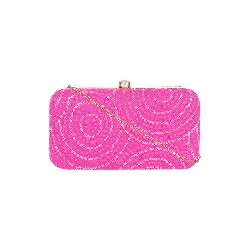 Hot Pink Designer Clutch Pink Deep Clutch
