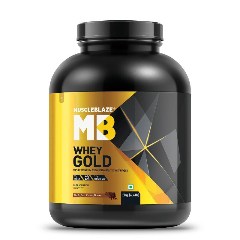 MuscleBlaze Whey Gold Whey Protein Isolate - Dark Choco Passion