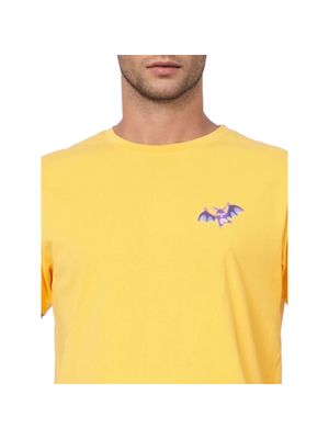 Jack & Jones Yellow T-shirt &amp; Printed Shorts Set