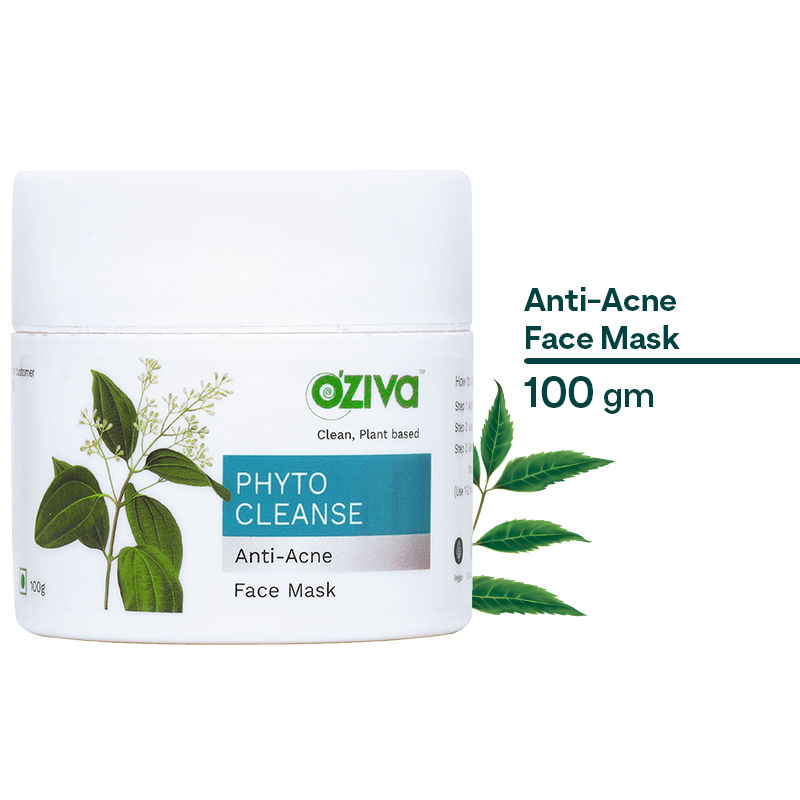 OZiva Phyto Cleanse AntiAcne Face Mask (with Neem & Aloe Vera)for