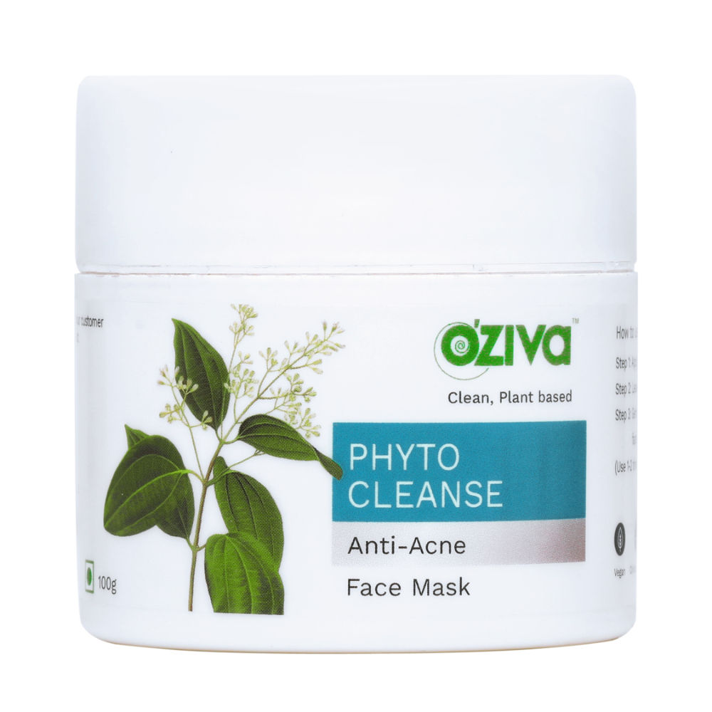 OZiva Phyto Cleanse AntiAcne Face Mask (with Neem & Aloe Vera)for