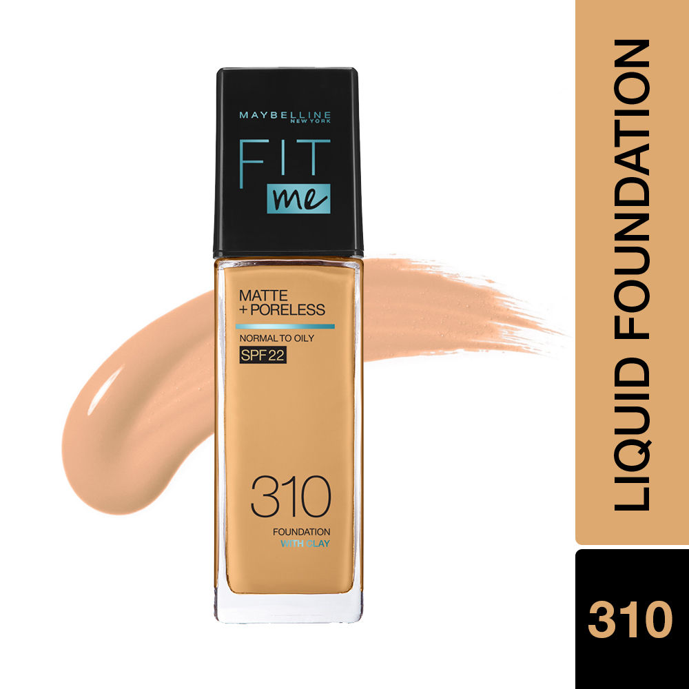 Buy Maybelline New York Fit Me Foundation 310 Sun Beige + Fit Me Matte ...