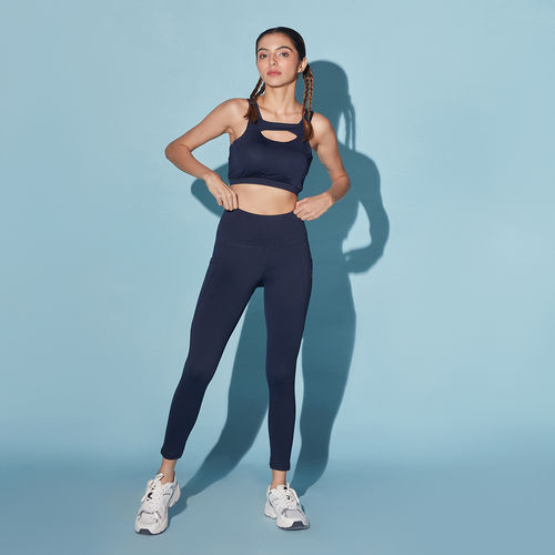 Buy Kica High Support Sports Bra & High Waisted High Support Textured  Leggings (Set of 2) Online