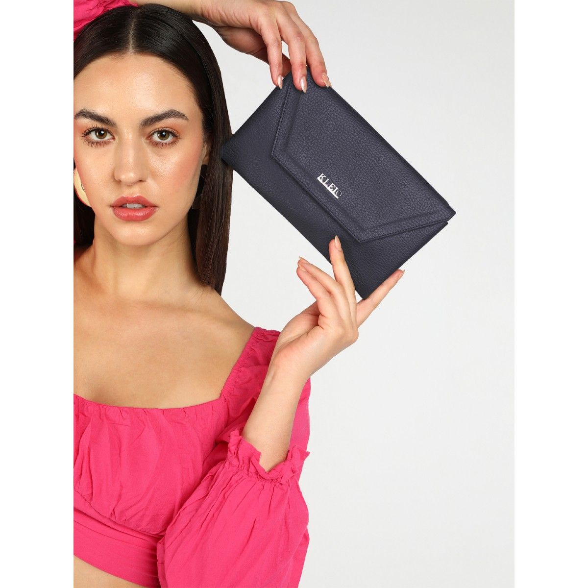 Envelope Clutch Black Leather Foldover Clutch Foldover Clutch