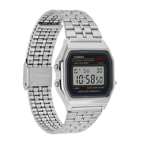 Buy Casio Unisex Vintage Series Black Dial Digital Watch A159WA