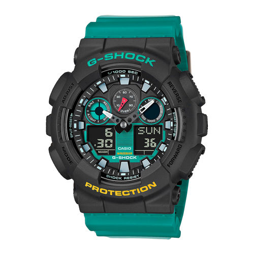 Casio Men G-Shock Black Dial Analog Digital Watch GA-100MT-1A3DR (M)