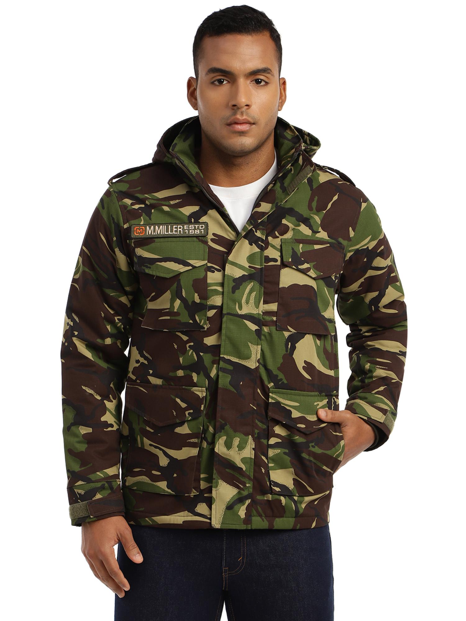 Buy MountMiller Men's Camouflage M65 Ripstop Field Hooded Tactical