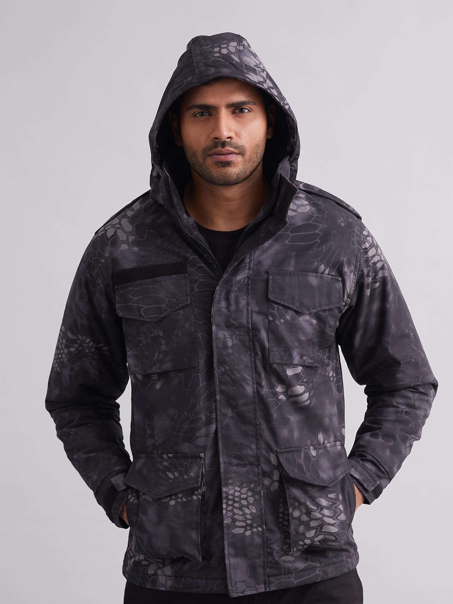 Buy MountMiller Men's Camouflage M65 Ripstop Field Hooded Tactical