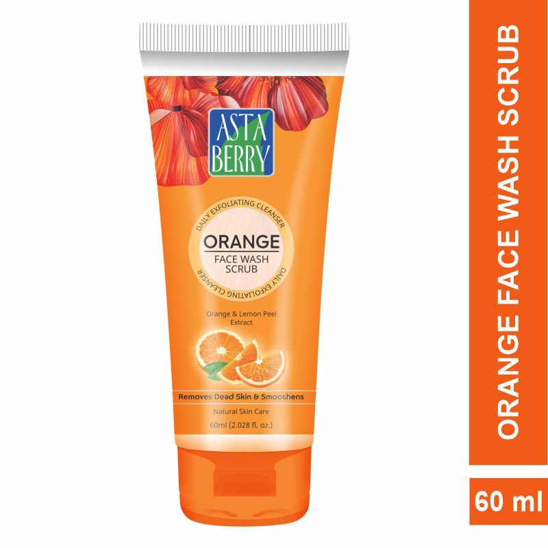 orange scrub face wash