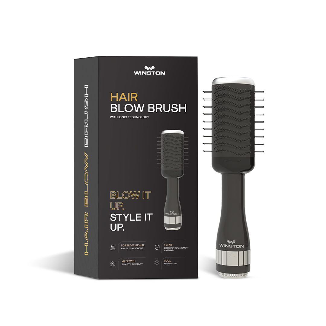 WINSTON Blow Dryer Ionic Hot Air Brush with Cool & Hot Adjustable