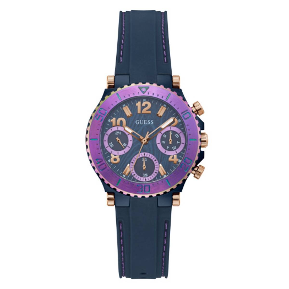 Guess Analog Navy Blue Dial Women Watch-Gw0466L2