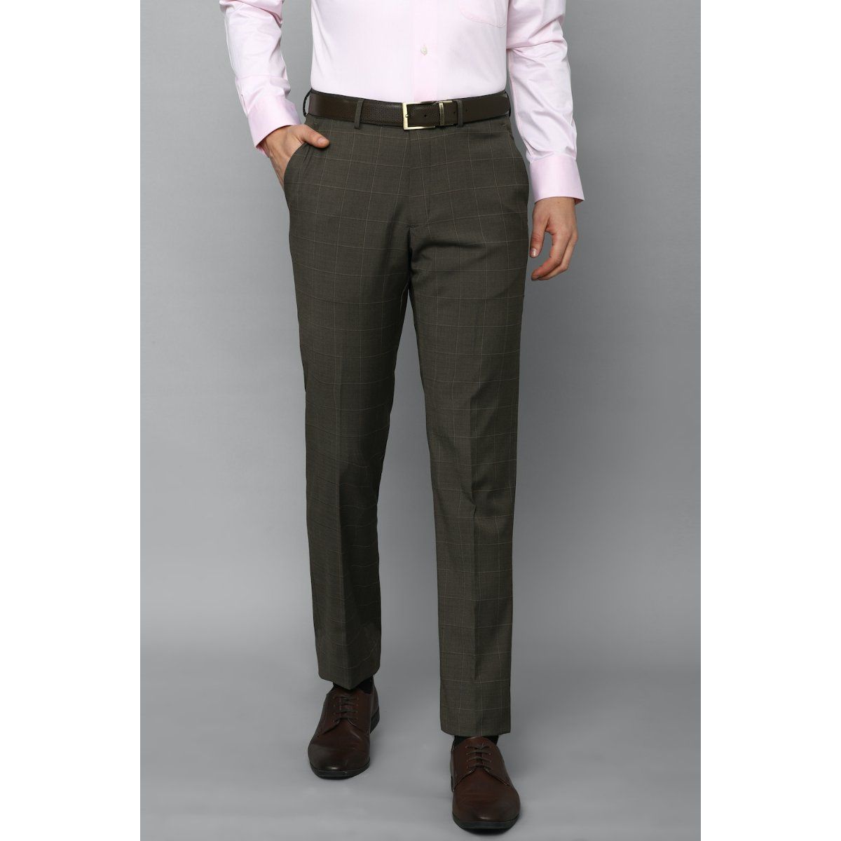 Buy Louis Philippe Grey Trousers Online - 494538 | Louis Philippe