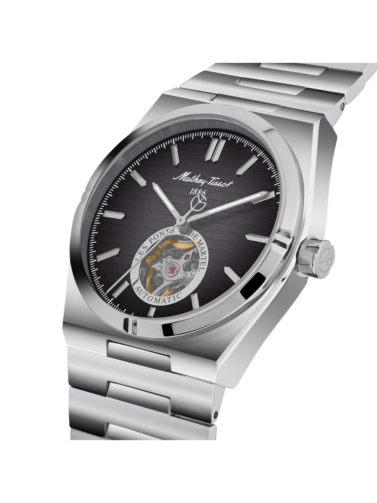 Buy Mathey-Tissot Swiss Made Zeus Open Heart Automatic Black Dial
