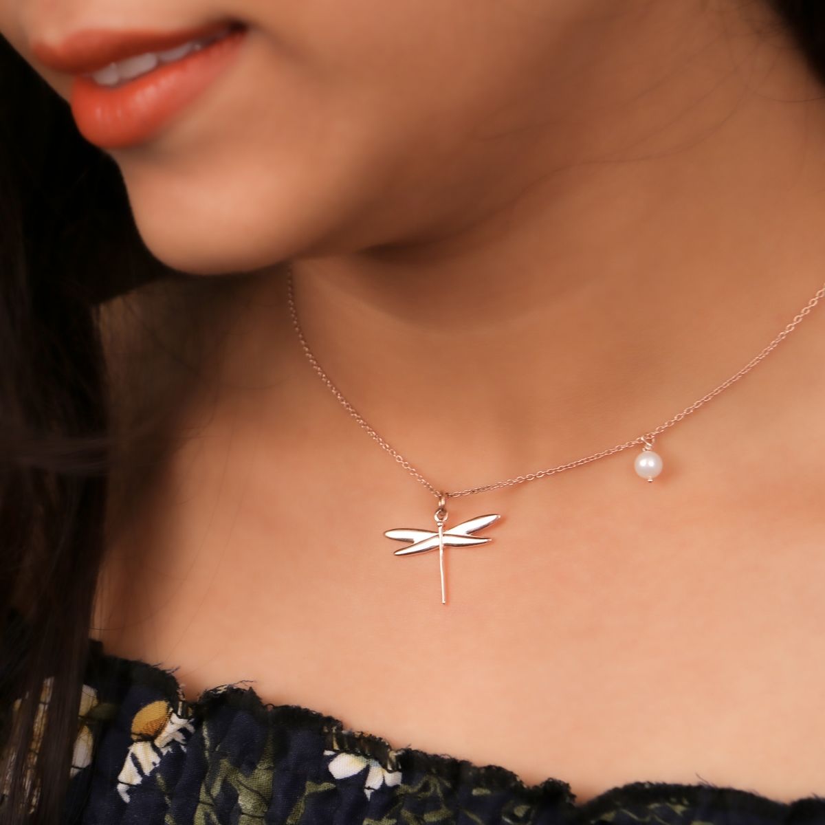 Buy Ornate Jewels 925 Sterling Silver Solid Metal Dragonfly Pendant with  18-inch Chain for Women and Girls Anniversary Birthday Gifts at Amazon.in