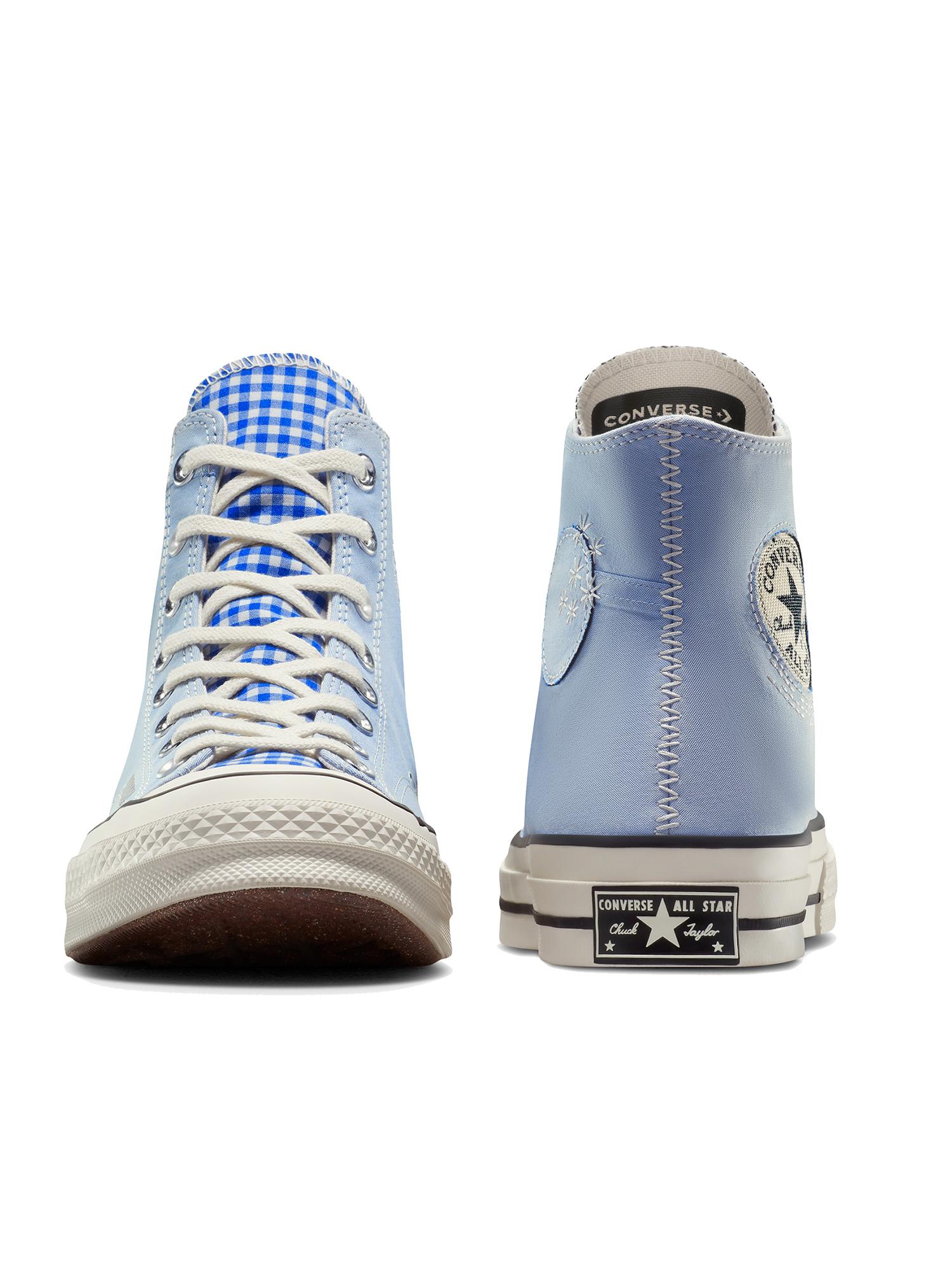 Buy Converse Unisex Chuck 70 Chambray and Gingham Blue Mid Top