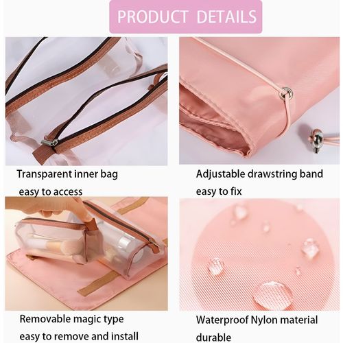 Buy NFI Essentials Cosmetic Makeup Pouch Roll-Up Hanging Travel