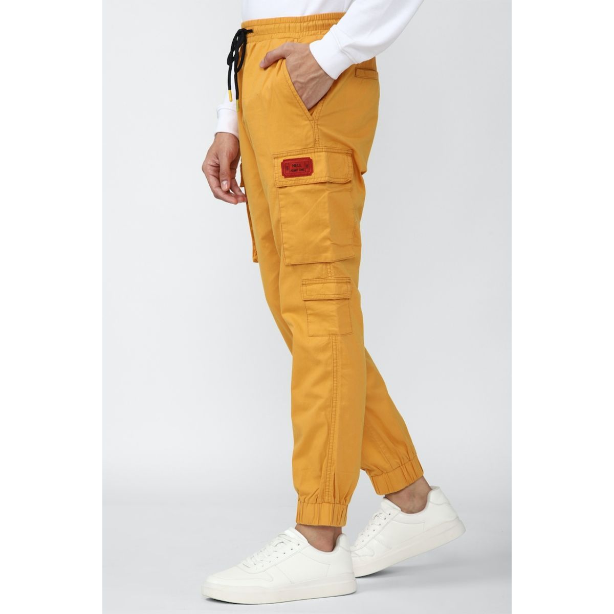 Forever 21 Solid Pants In Yellow