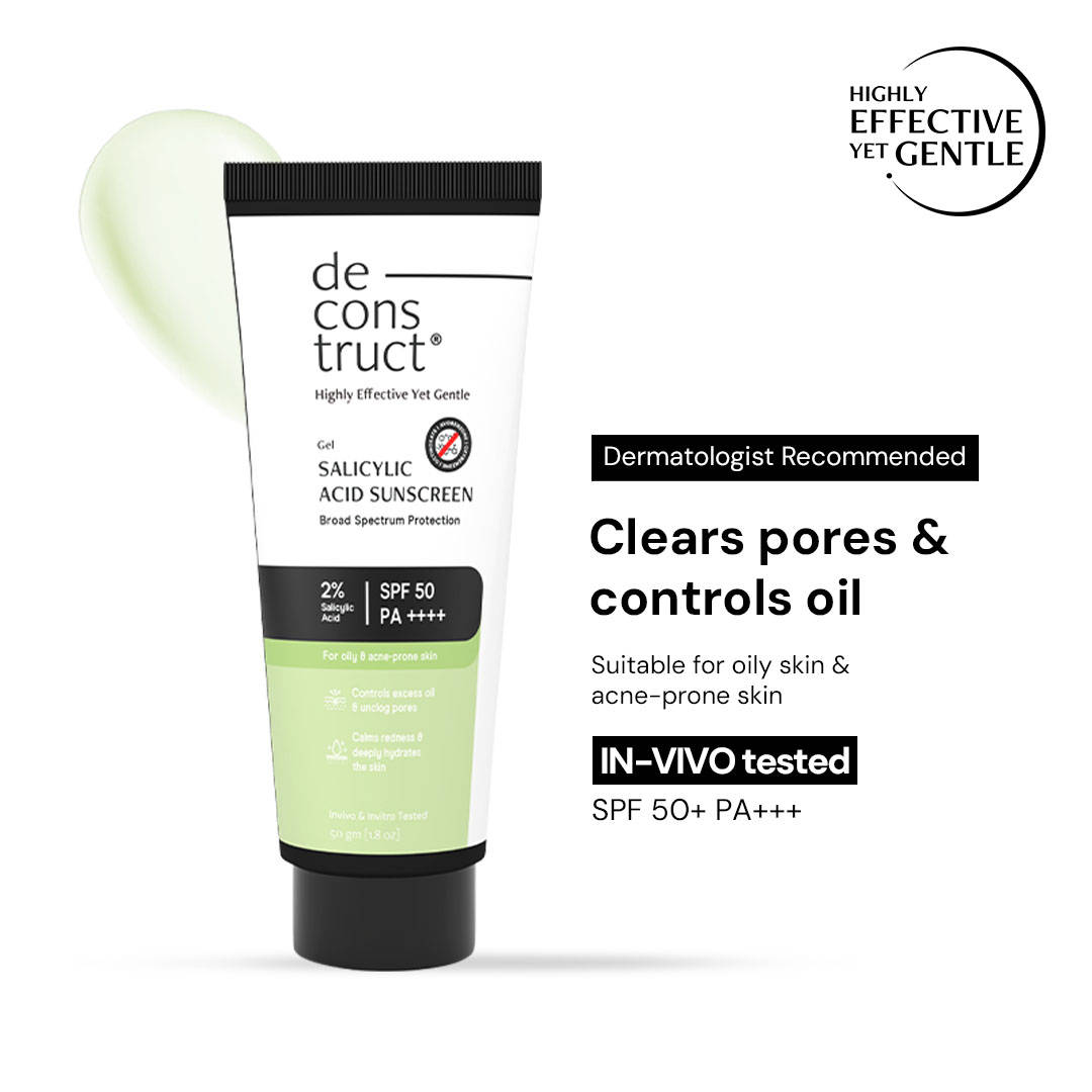 Deconstruct 2% Salicylic Acid Sunscreen SPF 50 PA++++