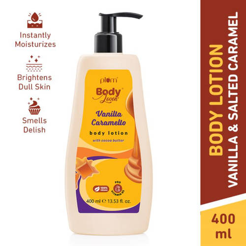 Plum BodyLovin Vanilla Caramello Bestselling Body Lotion for Dry, Normal & All Skin type