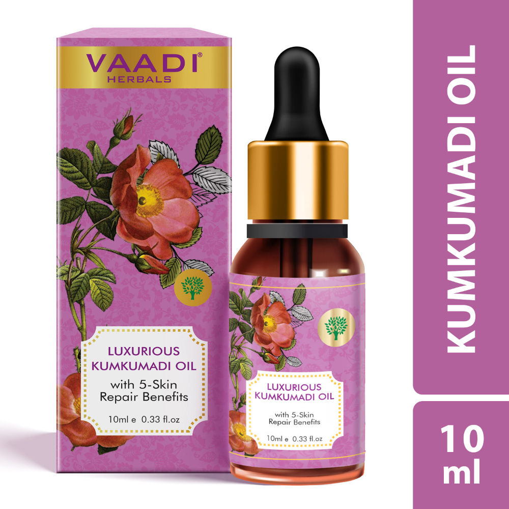 Vaadi Herbals Luxurious Kumkumadi 100% Pure Essential Oil With 5-skin Repair Benefits