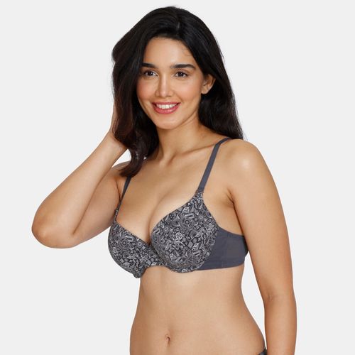 Buy Zivame Suns Bird Push-up Wired Medium Coverage T-shirt Bra