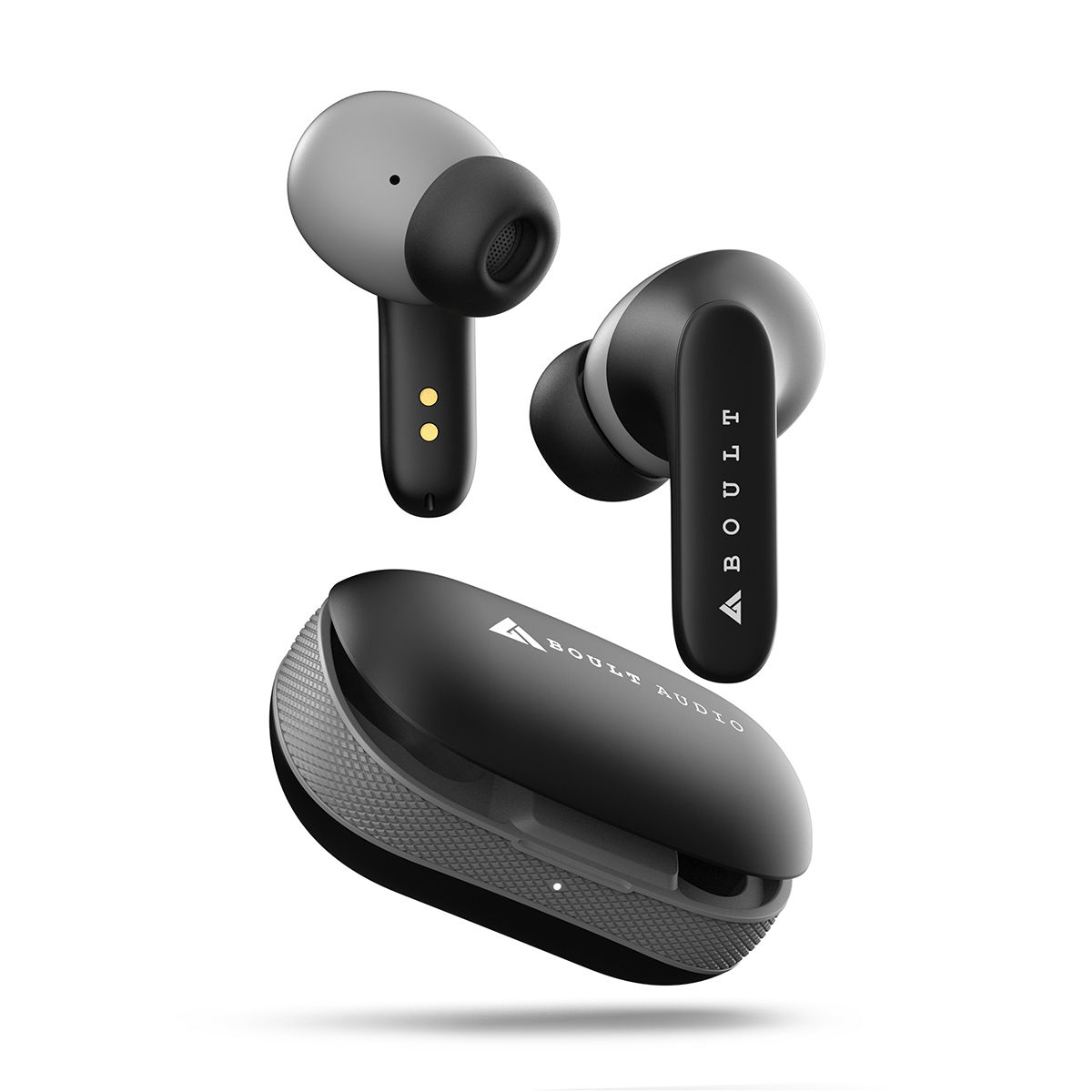 Boult Audio AirBass Y1 TWS Earbuds, 40H Playtime, Pro+ Calling, Type-C Fast Charging (Black)