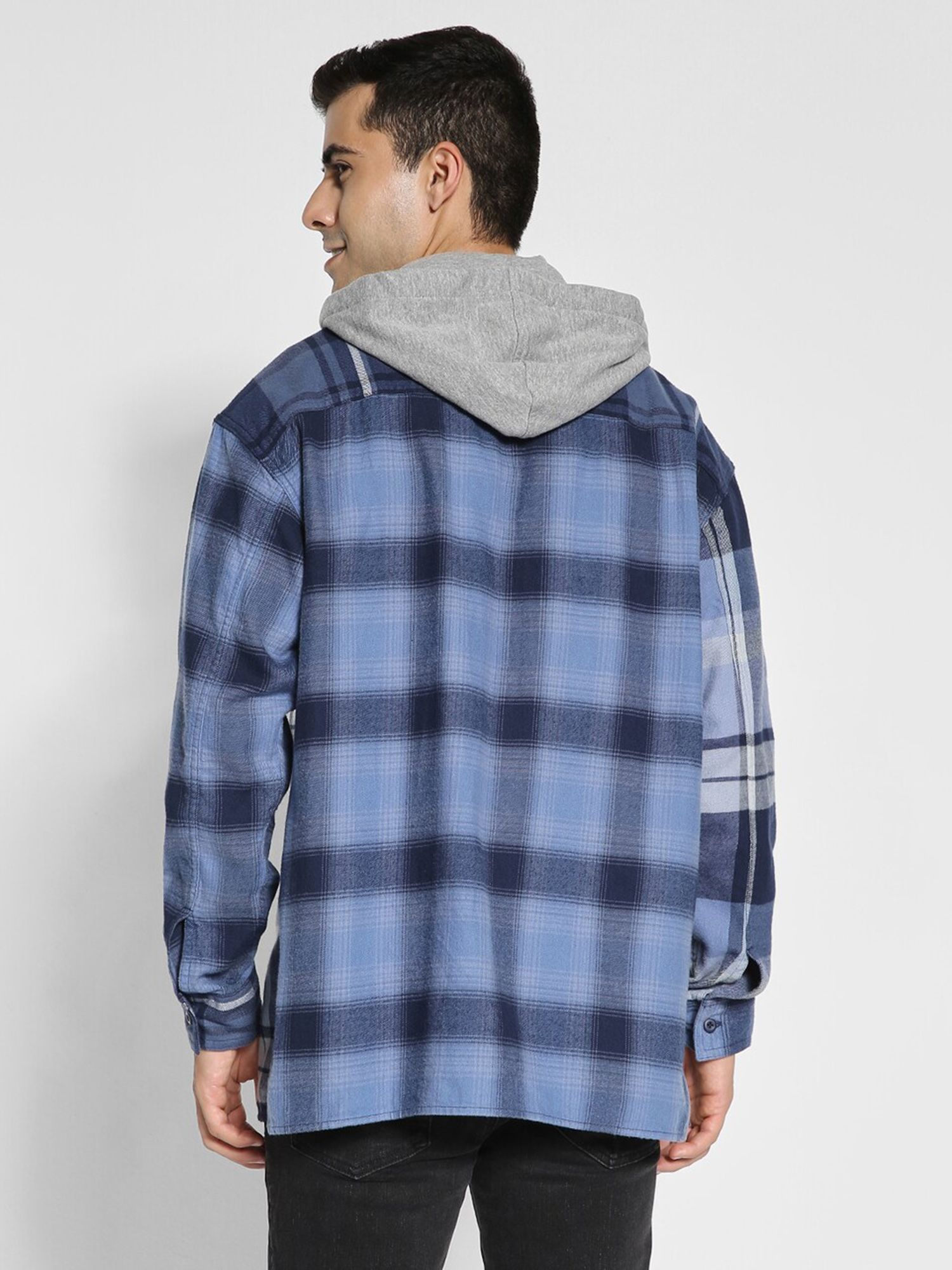 Oversized store flannel hoodie