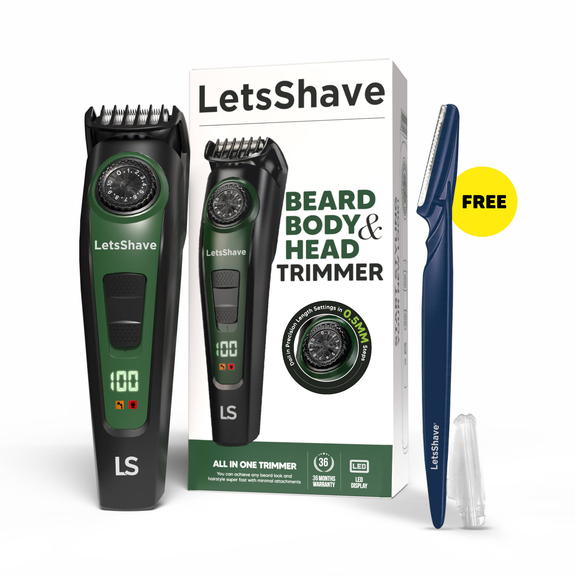 LetsShave Beard, Body & Head Trimmer