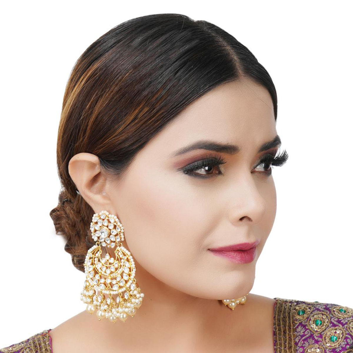 Traditional Fashionable earrings for wedding function for Women & Girls
