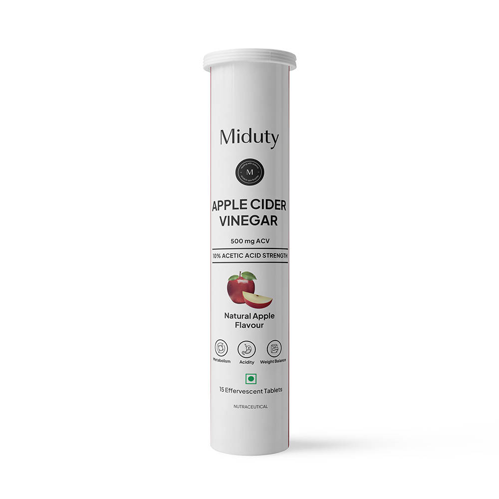 Miduty Apple Cider Vinegar 500 MG Effervescent Tablets