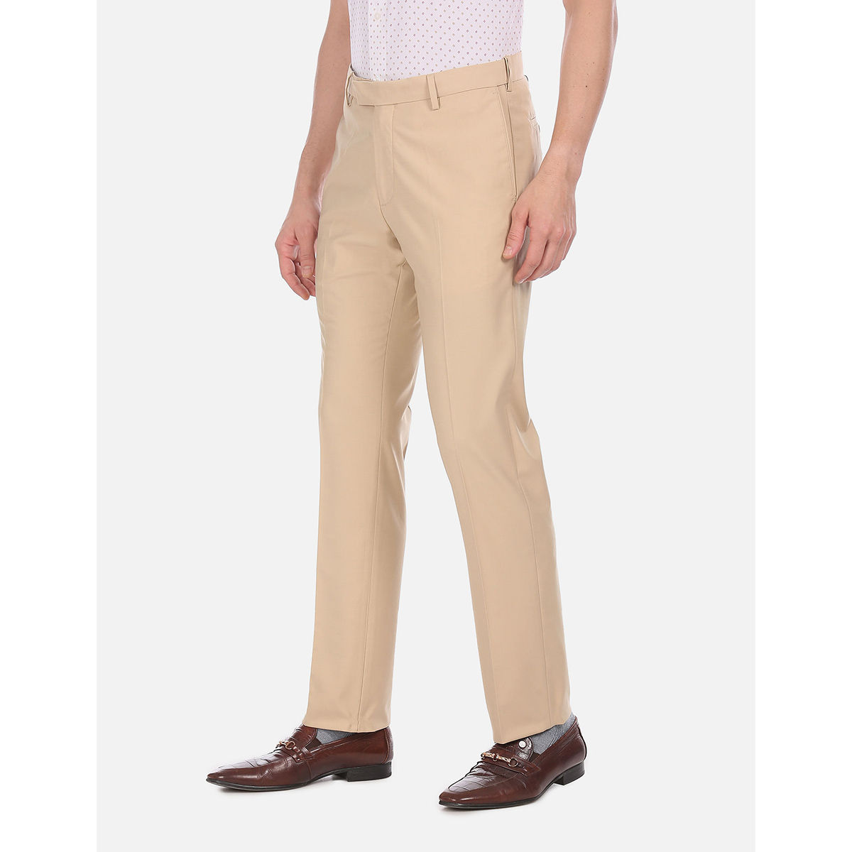 Buy U.S. Polo Assn. Men Navy Blue Checked Denver Slim Fit Regular Trousers  - Trousers for Men 15148604 | Myntra