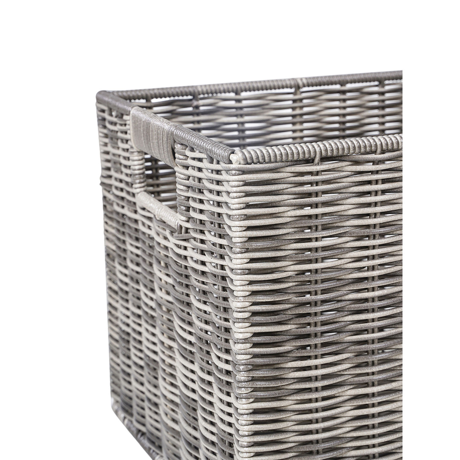 Buy Pure Home + Living Brown Heather Wicker Letter File Box with Lid Online